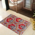 thumbnail image 1 of Chloe Non-Slip Floral Damask Indoor Washable Area Rug by Blue Nile Nills, 1 of 4