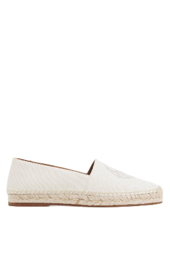 e Pary Logo Embroidered Espadrilles, Brand Size 35 (US Size 5)