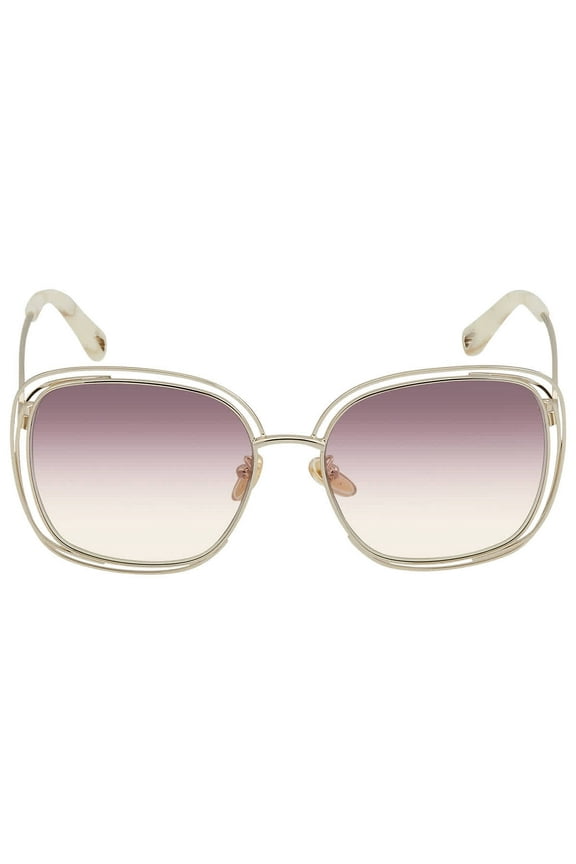 e Pink Gradient Square Ladies Sunglasses CH0077SK 003 58