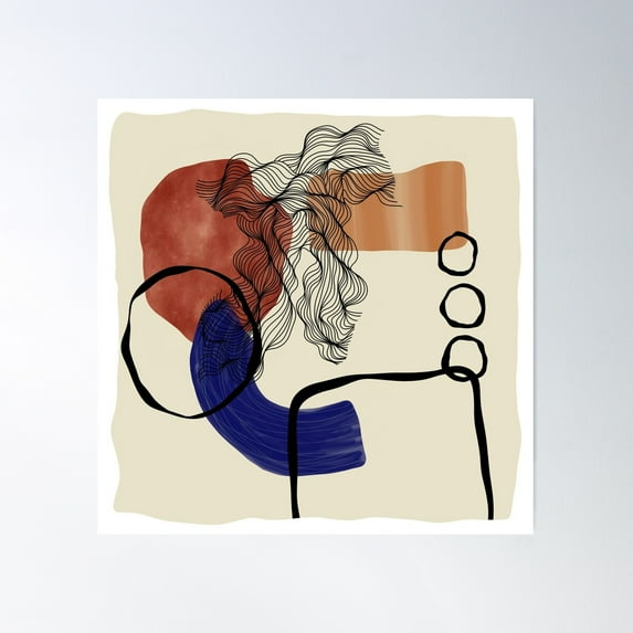 Chloe Poster Wall Art, Modern Wall Decor For Living Room Bedroom, 24x24 UNFRAMED