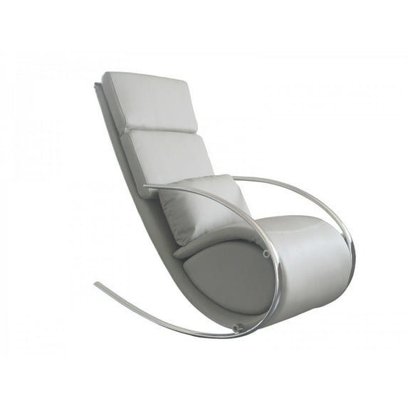 Chloe Rocker Chair & Ottoman-Color:Gray
