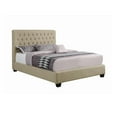 thumbnail image 1 of Chloe Tufted Upholstered California King Bed Oatmeal, 1 of 1