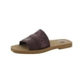 thumbnail image 1 of Chloe Womens Woody Logo Slip On Slide Sandals, 1 of 5