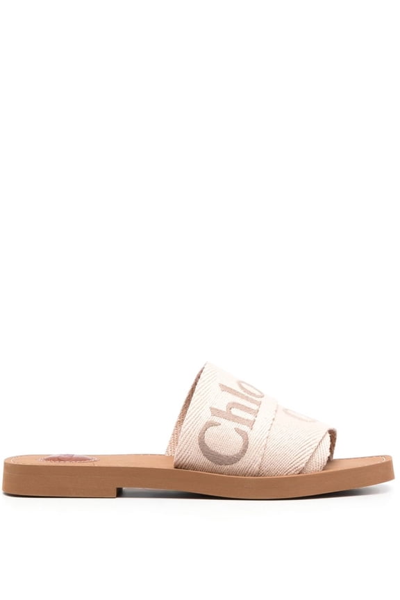 e Woody Logo Slip On Sandals, Brand Size 34 ( US Size 4 )