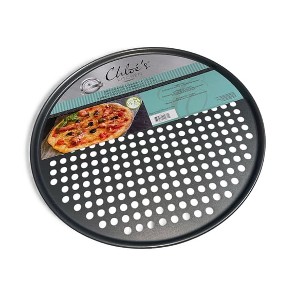Chloe's Kitchen 14-Inch Pizza Pan Perforated Pro Quality