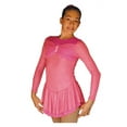thumbnail image 1 of ChloeNoel DLS788 Cinderella Swirls Sparkle Spandex w/ Mesh Dress (Magic Pink), 1 of 1