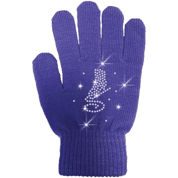 ChloeNoel Ice Skating Gloves - GV22-PR/Skate Crystals