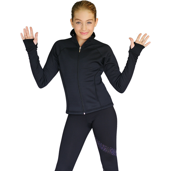 ChloeNoel JT92 Raglan Sleeves Fitted Jacket with Pockets & Thumb Holes