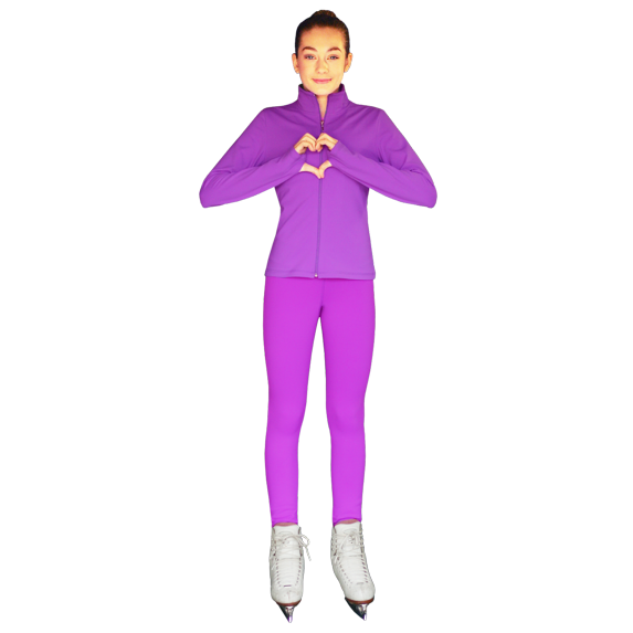 ChloeNoel PS711 Solid Color Skinny Yoga Off Ice Elite Figure Skating Pants w/ Front Pocket
