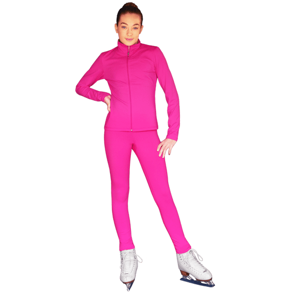 ChloeNoel PS711 Solid Color Skinny Yoga Off Ice Elite Figure Skating Pants w/ Front Pocket
