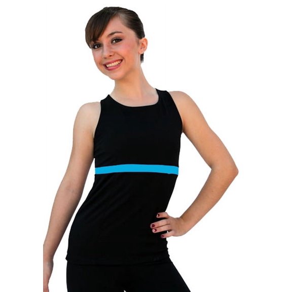 ChloeNoel T02 Racer Back with Color Stripe Top