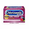 thumbnail image 1 of Chloraseptic Max Strength Sore Throat Lozenges, Wild Berries Flavor, 15 Count, 1 of 3