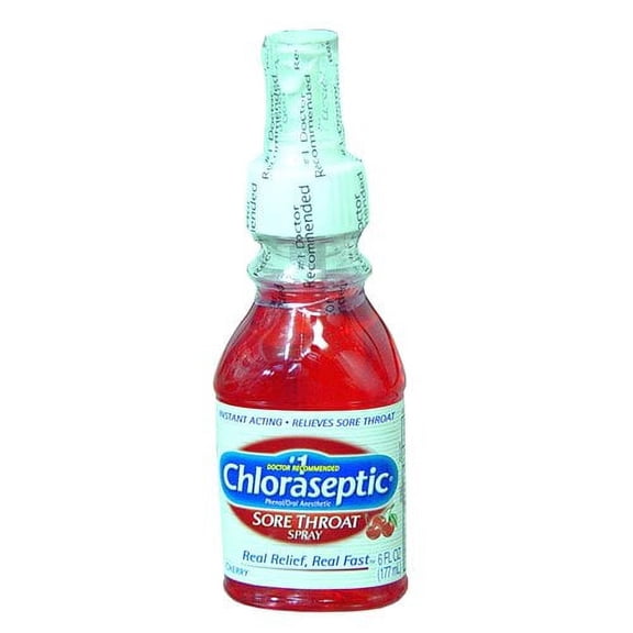 Chloraseptic Sore Throat Spray, Cherry (Pack of 6)