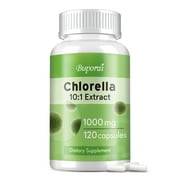 Chlorella Extract 1000mg - Colon Cleanse and Detox, Energy & Immune Booster - 120 Capsules