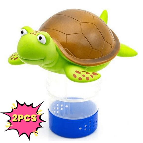 Chlorine/Bromine Floater, Large Floating Chlorine Dispenser for Chlorine Tablets, Optimal Pool Chlorinator with Adjustable Release for Indoor & Outdoor Swimming Pool Hot Tub 2PCS