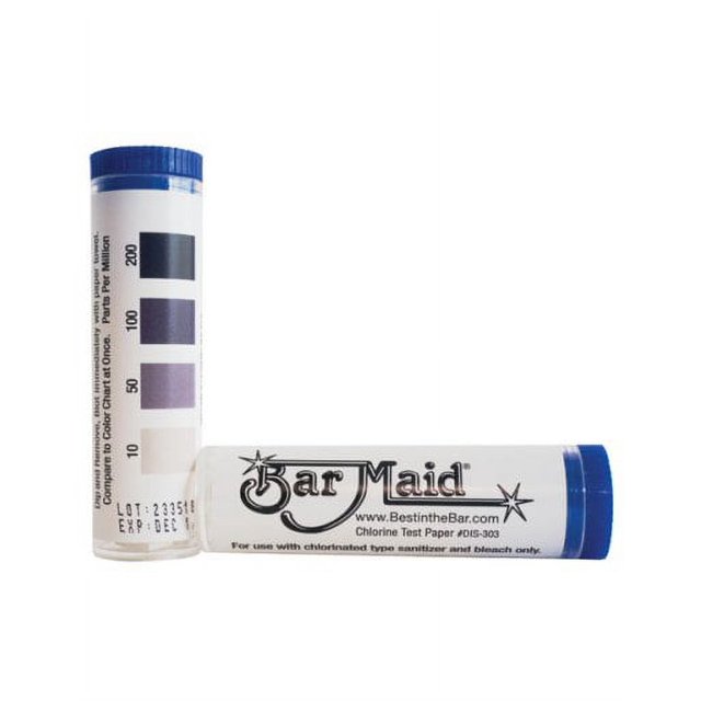 Chlorine Paper Test Strip Vial, Each