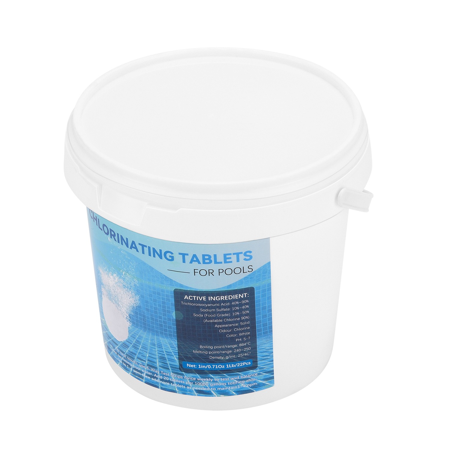 Chlorine Tablets for Swimming Pool,1" Pool Supplies,Individually