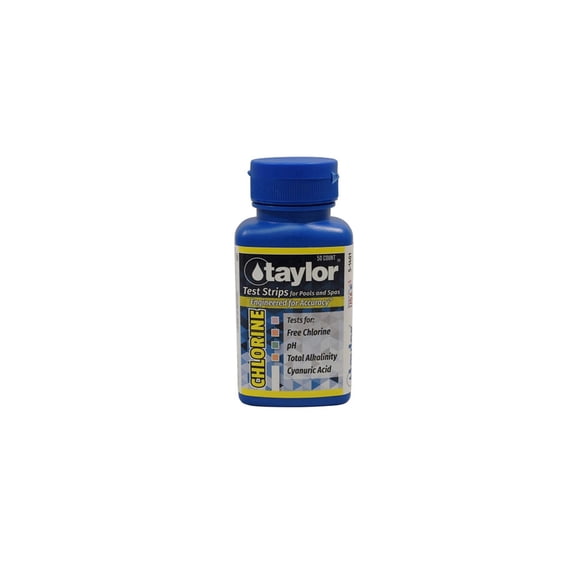 Taylor Technologies Pool & Spa Chlorine Test Strips (50 count)  | S-1401