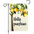 thumbnail image 1 of ChloropLastid Welcome Sunflower Garden Flag 12x18 Inch Small Summer Sunflower Double Sided for Outside Yard Flags Hello Sunshine Butterflies Floral Holiday Seasonal Outdoors Flag, 1 of 10