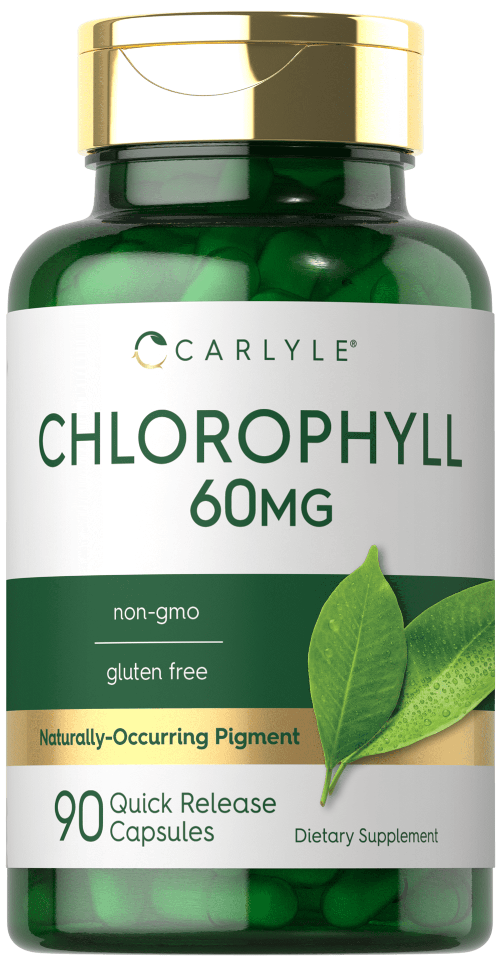 Chlorophyll Concentrate Supplement | 90 Capsules for Men and Women | by Carlyle