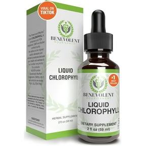 Benevolent Nourishment Liquid Chlorophyll Drops Herbal Supplement, Natural Mint, 2 fl oz
