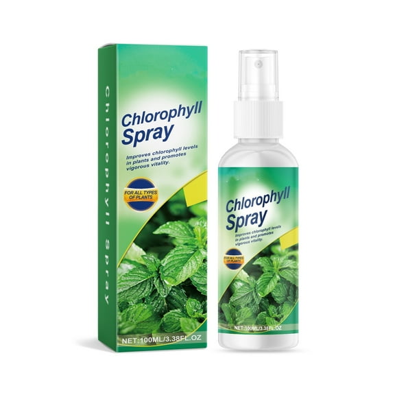 Chlorophyll Spray for Plants Flower Potted Vegetable Nutrient Fertilizer 100ml Nitrogen Urea Formula Green Leaf Reviver for Yellowing Treatment Easy Spray Application