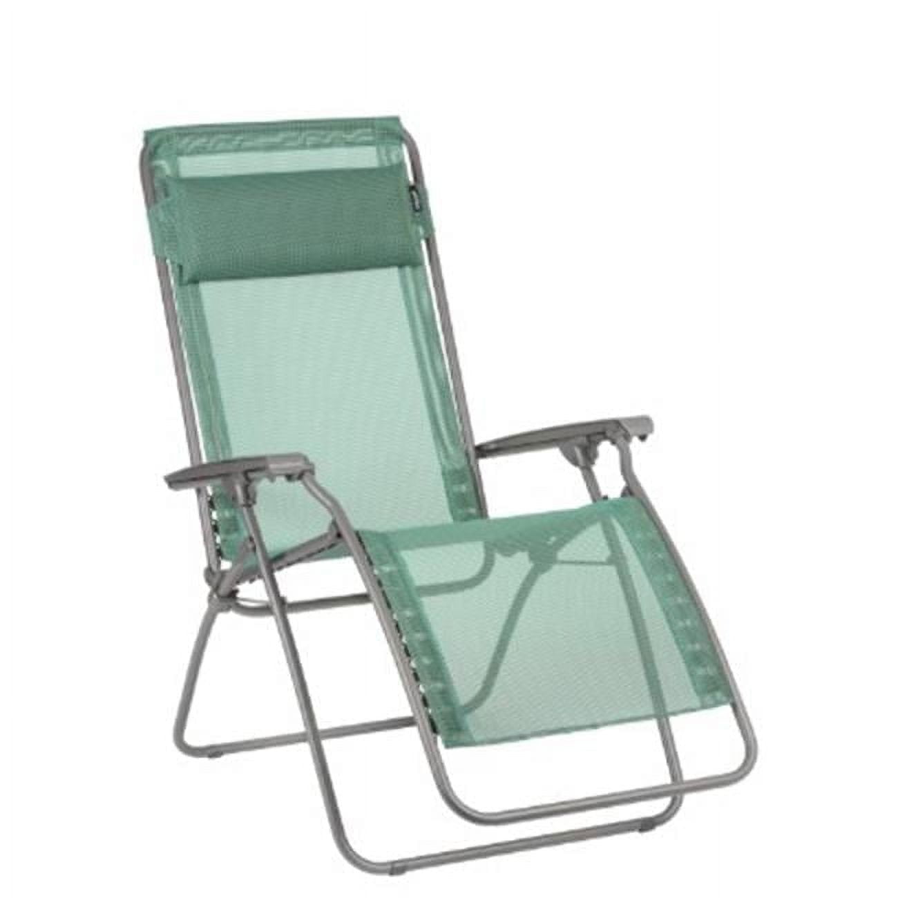 Chlorophyll Green Mesh Zero Gravity Reclining Lounger with Arms
