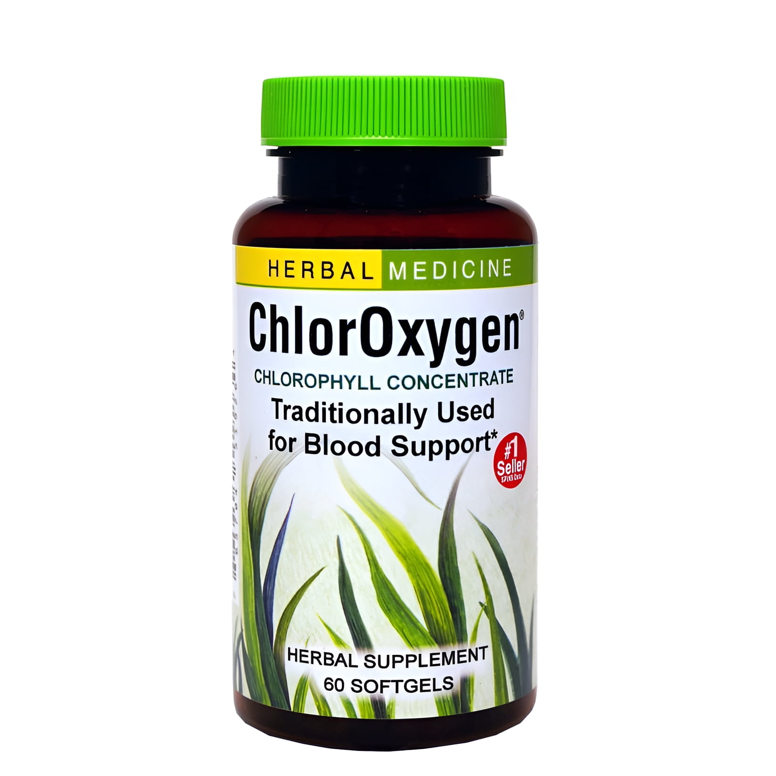 Chloroxygen Chlorophyll Concentrate: 60-Count Bottle of Softgels