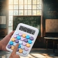 thumbnail image 1 of Chmadoxn 12-Digit Mechanical Keypad Calculator - Colorful Design for Financial, Office & School Use, Tactile Buttons with Ergonomic Grip for Daily Budgeting (Multi-Color), 1 of 8