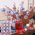 thumbnail image 1 of Chmadoxn 12-Pack Patriotic Christmas Ball Ornaments - Red White Blue Hanging Decor for 4th of July, Independence Day, Holiday Parties, Weddings & Christmas Tree Decorations, 1 of 2
