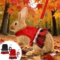 thumbnail image 1 of Chmadoxn Adjustable Rabbit Harness and Leash Set, Breathable Mesh Bunny Vest for Small Animals, Guinea Pig Walking Lead, Soft No Pull Pet Traction Rope Vest, 1 of 7