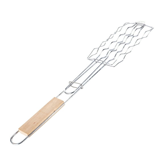 Chmadoxn BBQ Barbecue Tools Sausage Barbecue Sausage Barbecue Net Stainless Steel Barbecue Net Outdoor Barbecue Rack Barbecue Clip (18.9 inch)