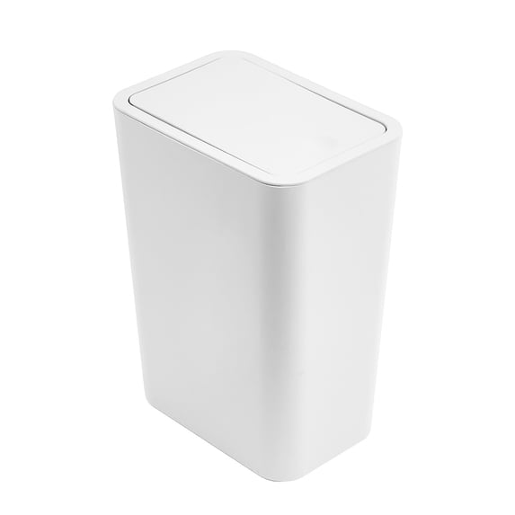 Chmadoxn Bathroom Trash Can with Lid, Garbage Can with Press Lid, Plastic Wastebasket with Popup Lid for Toilet, Office, Bedroom, Living Room on Clearance