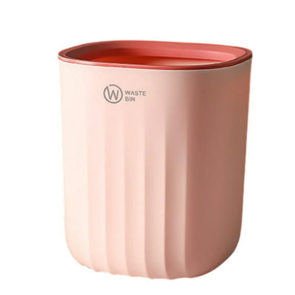 Chmadoxn Bathroom Trash Can, Plastic Rectangular Garbage Can for Kitchen, Bedroom, Living Room, Small Indoor Waste Basket