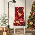 thumbnail image 1 of Chmadoxn Christmas Chair Covers, Christmas Dining Chair Covers, Stretch Xmas Chair Slipcovers Seat Protector, Washable Kitchen Chair Covers for Dining Room, Christmas Decorations, Holiday Party, 1 of 6