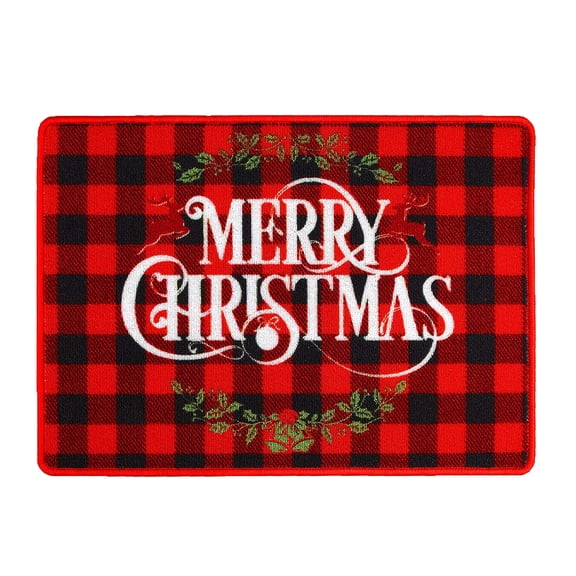 Chmadoxn Christmas Doormats, Outdoor Rug, Christmas Door Mat, Welcome Mat, 23.6×15.7 Inch Xmas Tree Christmas Welcome Doormat for Xmas Holiday Christmas Outdoor Front Porch Decor