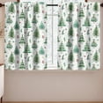 thumbnail image 1 of Chmadoxn Christmas Green Forest Small Kitchen Curtains, Nature Window Treatment Tree Woodland Rod Pocket Cafe Short Curtains for Bathroom Dining Laundry Room Mountain Tier Treatment Drapes, 1 of 6