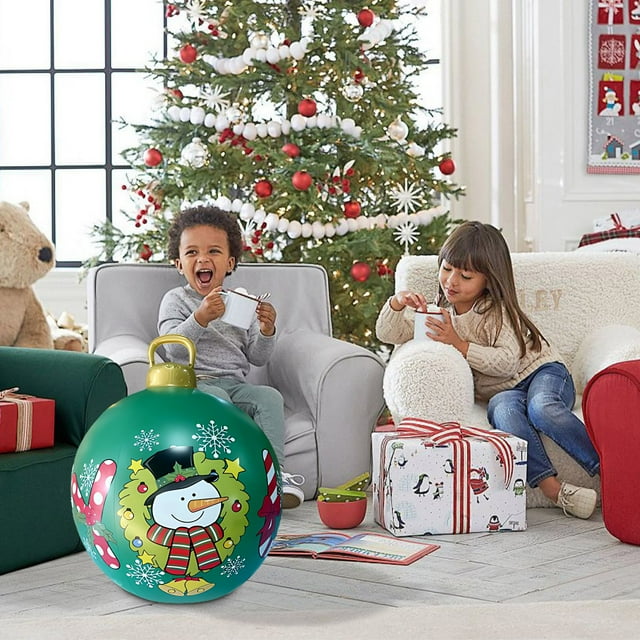 Chmadoxn Christmas Inflatable Balls Yard Decorations, 24 Inch Giant PVC