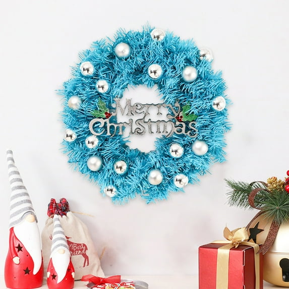 Chmadoxn Christmas Wreath, Artificial Christmas Wreath Decorated with Pine Cones Berry Clusters Frosted Branches Ball Ornaments Christmas Decorations for Window Indoor & Outdoor