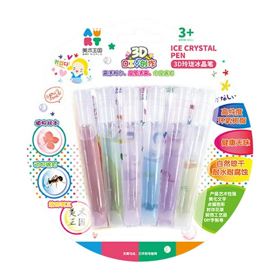 Chmadoxn DIY Bubble Popcorn Drawing Pens Puffy Bubble Pen Puffy 3D Art Safe Pen, Popcorn Pens, Magics Colour DIY Bubble Popcorn Drawing Pens for Greeting Birthday