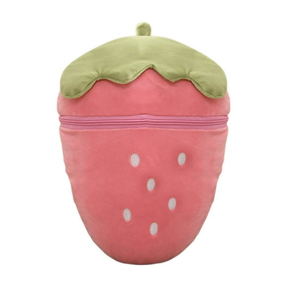 Chmadoxn Easter Adorable Stuffed Bunny Plush Toy - 2-in-1 Transformable Carrot & Strawberry Fruit Doll, Cute Spring Gift for Kids, Easter Basket Stuffer, Collectible Home Decor