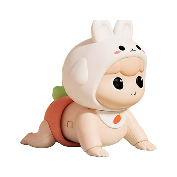 Twfbrm Electric Crawling Baby Dolls, Toddler Toys Cute Moving Baby Doll Musical Toy with Multiple Sound Effects and Songs, Motor Skills Toys Interactive Educational Toys for Age 1+ Kids