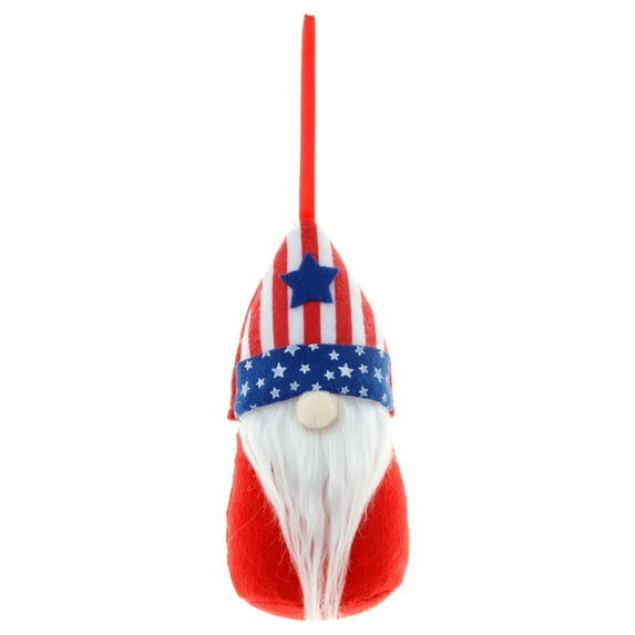 Chmadoxn Fourth of July Decorations, Independence Day Rudolph Memorial Day Gnomes, Independence Day Gifts Gnomes Decorations for Gnomes at Home Ornament (6.6×3.1 inch)