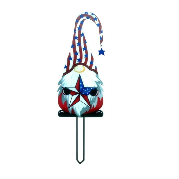 Chmadoxn Fourth of July Decorations Outdoor, Steel Branch Gnomes Decoration Metal Tree Art Metal Gnomes Garden Decorations