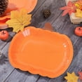 thumbnail image 1 of Chmadoxn Halloween Decorations, 20 Count Pumpkin Paper Plates, Fall Disposable Plates, 9 Inch Thanksgiving Harvest Orange Party Dinner Plates for Autumn Holiday Catering Events Dinning Party Favors, 1 of 6