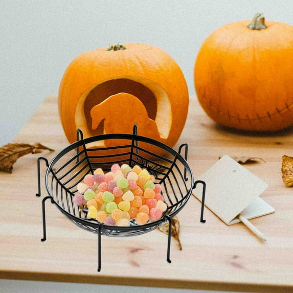Chmadoxn Halloween Decorations, Large Halloween Spider Web, Plastic Baskets Bowls, Halloween Basket Candy Bowl Dish, Classroom Halloween Party Favors Halloween Decorations Indoor Decor