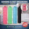 thumbnail image 1 of Chmadoxn Hanging Shoe Organizer 10 Shelf, Hanging Shoe Shelves, Hanging Shoe Organizer for Closet Hanging Shoe Rack Hat Rack Hanging Closet Hat Shelf Hanging Shoe Holder Shoe and Hat Holder Storage, 1 of 6