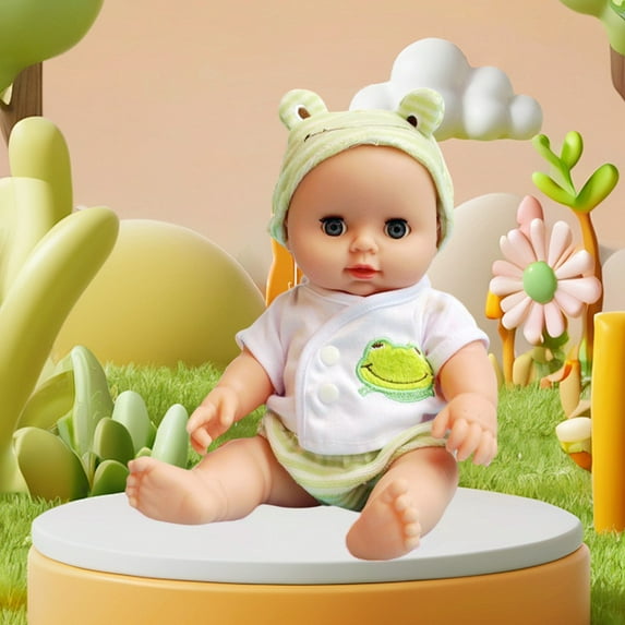 Chmadoxn Interactive Talking & Blinking Baby Doll - Soft Rubber Vinyl Educational Toy for Toddlers, Kindergarten Learning with Realistic Voice & Expressions, Non-Toxic Sensory Doll Ages 1-3