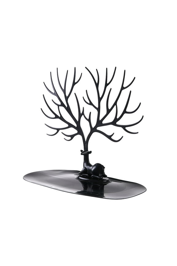 Jewelry Tree Stand Organizer Jewelry Display Tray Deer Tree Jewellery Holder Hanger for Necklaces Bracelet Earrings Birthday Gifts Jewellery Stand Rack Storage