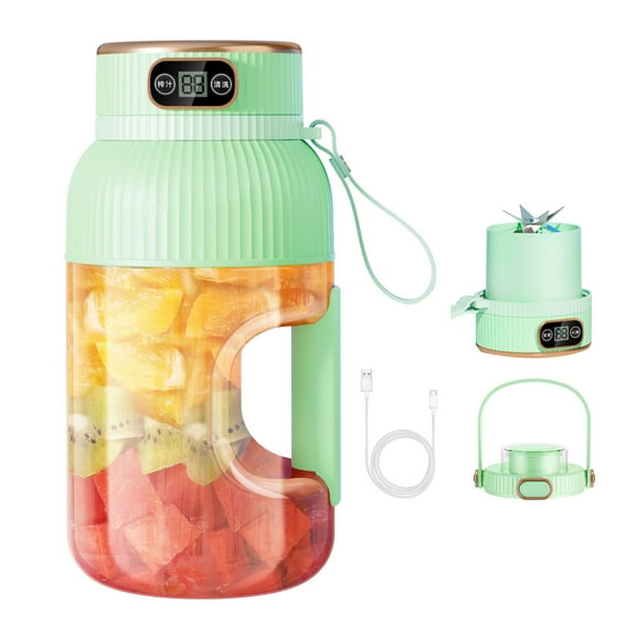 Chmadoxn Juicer, Portable Sports Kettle Squish Bucket Electric Squish Machine Large Capacity Sports Kettle Multifunctional Suitable for Outdoor and Gym Use